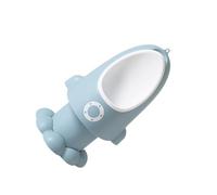 DECOMELODY Adjustable Rocket Shape Urinal for Boys Cartoon Potty Training Stand in Grey and Easy to Clean Promotes Independent Pee Habit