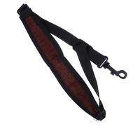 DECOMELODY Adjustable Saxophone Neck Strap Sax Harness with Hook Universal Sax Shoulder Belt High Elastic Cotton Brown for Alto Tenor