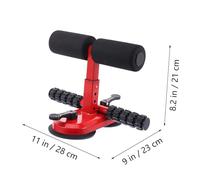 DECOMELODY Adjustable Sit Up Bar with Suction Base for Stable Indoor Core Workout Crunches Aid Fitness Equipment for Belly Strengthening and Weight Loss at Home