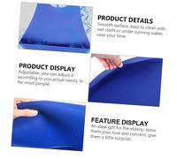 DECOMELODY Adult Bib for Elderly Adjustable Neck Closure Reusable Washable Clothing Protector for Mealtime Food Spill Guard for Seniors and Patients Blue