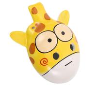 DECOMELODY Alto Ceramic 6-hole Animal Ocarina Giraffe Design for Kids Children Beginner Musical Instrument Educational Toy in Yellow
