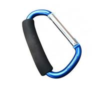 DECOMELODY Aluminium Alloy Carabiner Clip with Sponge Handle Resistant D Ring Hook for Outdoor Hiking Camping Climbing and Hammock Use Comfortable Grip Lightweight and Compact Design