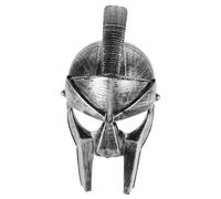 DECOMELODY Ancient Roman Helmet for Men and Women Realistic Costume Accessory Plastic Warrior Headwear for Cosplay Themed Parties Historical Reenactments