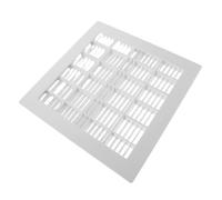 DECOMELODY Anti-clog Swimming Pool Main Drain Cover Square Water Outlet Floor Drainer White Abs Material with Precise Flow Regulation and Optimized Return Port for Efficient Pool Circulation