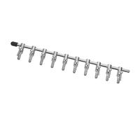 DECOMELODY Aquarium Air Pump Control Valve Metal Air Manifold Splitter with Lever for Fish Tank Airline Flow Regulation Distributor for Balanced Oxygenation and Plant Growth Quiet Operation