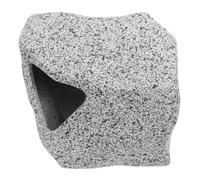 DECOMELODY Aquarium Cave Decorations for Turtles Shrimp and Fish Stackable Rock Shelter and Reptile Hideout Realistic Terrarium Accessories for Aquatic Pets and Aquariums