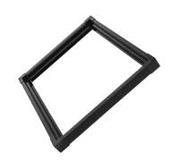DECOMELODY Aquarium Edge Guard Strip Double-layer Plastic Edge Trim with Connector for 40x40cm Fish Tank Black Corner Safety Guard Suitable for 5-6mm Tank Walls