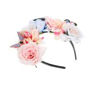 DECOMELODY Artificial Flower Headband Wings Butterflies Butterfly Headband Prom Headpiece Halloween Decoration Fabric