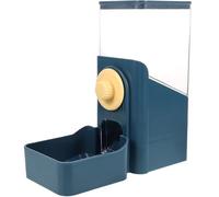 DECOMELODY Automatic Pet Feeder for Rabbits and Cats Deep Sea Blue Hanging Feeder with Refillable Dispenser Anti-Tipping for Hamsters for Dogs