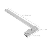 DECOMELODY Automatic Stainless Steel Fire-Resistant Door Closer with Quiet Spring Mechanism for Residential and Commercial Screen Doors Heavy Duty Orderly Closure Coordinator Silver