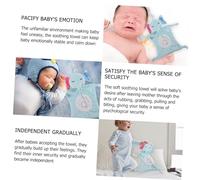 DECOMELODY Baby Comforter Towel Infant Soothing Towel Animal Plush Security Blanket for Newborns Soft Muslin Lovey for Soothing Sleep Time Use Unisex Design