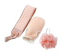 DECOMELODY Back Strip Shower Ball 32.23 X 3.73 X 0.39Inch Exfoliating Practical Cloud Cloth Bathing Aids for Bath and Shower