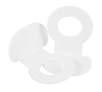 DECOMELODY Baseball Wall Mount Holder and Golf Ball Storage Rack Acrylic Sports Ball Stand for Team Practice Room White 2 Pcs