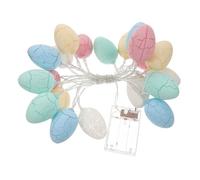 DECOMELODY Battery Operated Crackle Egg String Lights LEDs Decorative Fairy Lamp for Bedroom Nursery Wedding Party Easter Festival Ambiance