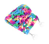 DECOMELODY Bearded Dragon Lizard Hammock Bed Natural Color Hanging Reptile Swing with Suction Cups Space-saving Cage Accessory for Chameleons Hamsters and Small Pets