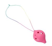 DECOMELODY Beginner Practice Wind Instrument 6-hole Plastic Children Ocarina Lightweight Convenient to Carry Random Colour for Music Lovers Practice Random Color