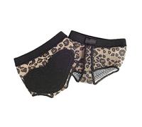 DECOMELODY Belly Dance Foot Covers Leopard Print Practice Shoe Mat with Thickened Leather Cushion Insoles for Women Breathable Pointe Foot Cover Relieving Front Palm Friction Comfortable