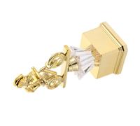 DECOMELODY Bicycle Trophy with Gold Base Lightweight Plastic Cycling Award for Youth Racing Competitions Party Prize for Young Cyclists Safe and Portable Winner Cup for Balanced Bike Events