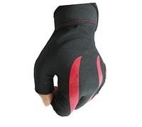 DECOMELODY Billiard Finger Glove Stretchable Pool Cue Shooter Glove for Left Hand Red Enhance Game Performance Smooth Cue Glide for Amateurs Professionals