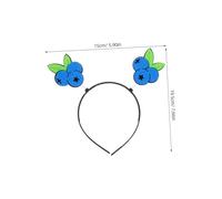 DECOMELODY Blueberry Fruit Headband Soft Stretchy Hairband for Party Performances Festival Hair Accessories Summer Beach Head Hoop Playful Design Comfortable Fit