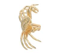 DECOMELODY Brass Crab Cabinet Handle Decorative Animal Knob for Kitchen Bedroom Drawer Easy Installation Coastal Style Cabinet Door Pulls for Home Office Garden Decor