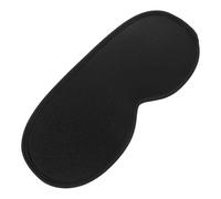 DECOMELODY Breathable Black Eye Mask for Sleeping with Adjustable Elastic Band One Nose Wing Design for Full Light Blocking Comfortable Fit for Travel Office Outdoor and Camping Use