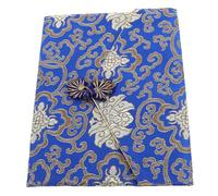 DECOMELODY Brocade Buddhist Bag with Zipper Multi Use Scripture and Jewelry Pouch Vintage Embroidered Design Elegant Protective Case for Travel and Daily Storage