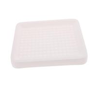 DECOMELODY Bunny Litter Box with Fixed Lock for Rabbit and Small Pets Non-slip Thick Bottom Elevated Fence to Prevent Splashing Easy-clean Hamster Toilet Tray for Guinea Pigs and Chinchillas