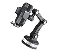 DECOMELODY Car Phone Holder with Large Suction Cup Strong Mount for Windshield and Center Console Rotation Lock Design Adjustable Vertical Horizontal Viewing Angle Compatible with Charging