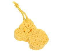 DECOMELODY Cartoon Bath Sponge with Hanging Rope Soft Wood Pulp Fiber Material Quick Softening and Rich Bubbles Heat Resistant Bathing Sponge for Newborn Boys