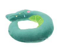DECOMELODY Cartoon Crocodile Travel Neck Pillow for Airplanes and Cars Breathable Soft Fabric U-shaped Support for Comfortable Sleep Portable Design for Travel Essentials
