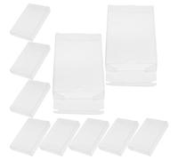DECOMELODY Cassette Tape Organizer Boxes 10Pcs Plastic Storage Cases Dust and Moisture Resistant PVC Sleeves for Audio Tape Use at Home or Travel 30 Micron Thickness