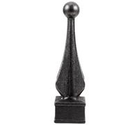 DECOMELODY Cast Iron Fence Finial 30-Hole Design Garden and Yard Fence Post Cap for European Style Outdoor Fencing