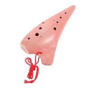 DECOMELODY Ceramic Ocarina Beginner Wind Music Instrument with Music Bag and Songbook for Educational Practice at Home and School