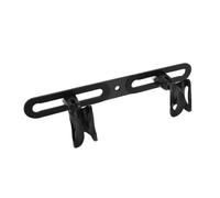 DECOMELODY Clamp-on Mic Stand Holder with Dual Microphone Clips for Desktop Use Plastic Metal Multi-mic Support Bracket