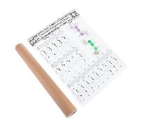 DECOMELODY Clarinet Chord Chart Practice Poster for Beginners Large Coated Paper Fingering Guide for Clarinet Chords and Note Learning Wind Instrument Accessories