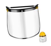DECOMELODY Clear Anti-fog Facial Shield for Hard Hat Transparent Protective Visor for Construction Welding Grinding Lightweight Comfortable Fit Mask