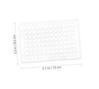 DECOMELODY Clear Cell Culture Plate for Laboratory Use Transparent Flat Bottom with Wells Heat-resistant and Corrosion-resistant Design for Transfer Migration and Cell Interaction Studies