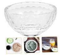 DECOMELODY Clear Glass Facial Mixing Bowl for Essential Oils Multipurpose Spa Crystal Bowl for Beauty Salon and Home Massage Use