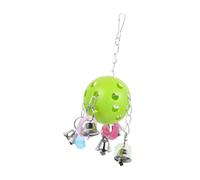 DECOMELODY Colorful Parrot Bird Cage Bell with Hanging Hook Interactive Chew and Climbing for Communication and Entertainment Vibrant Hanging Decoration for Pet Birds