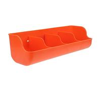 DECOMELODY Compartment Plastic Pig Feeding Trough for Newborn Piglets Manger Feeder Easy to Install Livestock Feed Dispenser for Domestic and Commercial Farms