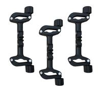 DECOMELODY Connector Construction Strollers Twin Adjustable Baby for Stroller Sturdy Iron Plastic Use Black and for Park and Baby-Sitting
