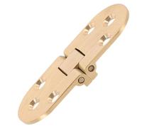 DECOMELODY Copper Folding Table Hinge with Smooth Flip Mechanism, Small Metal Hinge for Sewing Tables and Functional Furniture Accessories