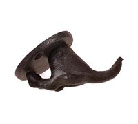 DECOMELODY Creative Dog Butt Cast Iron Decorative Hook Wall Mount Hanger for Coats Hats Bags Keys Vintage European Style Sturdy Wall-Mounted Sundries Organizer for Entryway Bathroom Bedroom