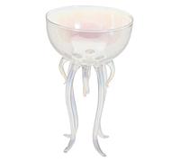 DECOMELODY Creative Jellyfish Shape Cocktail Goblet Transparent Glass Bar Cup Unique Octopus Design for Parties Weddings Nightclubs