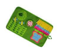 DECOMELODY Creative Lawn Series Dog Sniff Smell Mat Rectangular Felt Pet Puzzle for Slow Feeding Interactive Scent Exercise Durable for Natural Foraging Play