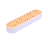 DECOMELODY Creative Silicone Makeup Brush Holder Organizer Drying Rack Cosmetic Shelf Scratch-resistant Portable Yellow for Home Travel Camping