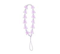 DECOMELODY Crystal Butterfly Phone Chain Pearl Beaded Cellphone Strap Mobile Phone Lanyard Wrist Hanging Decoration for Women