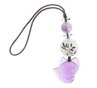 DECOMELODY Crystal Fox Phone Charm Cute Small Pendant Strap for Phone Case Lightweight Decorative Hanging Ornament for Purse Keychain Backpack and Camera Accessories
