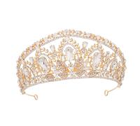 DECOMELODY Crystal Rhinestone Bridal Tiara Crown for Weddings Birthdays and Special Events Handmade Queen Headband with Eyecatching Sparkle and Regal Charm